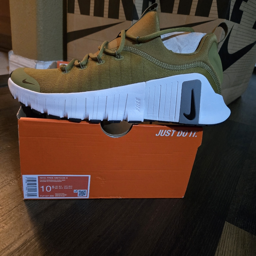 Nike Olive and White Athletic Shoes